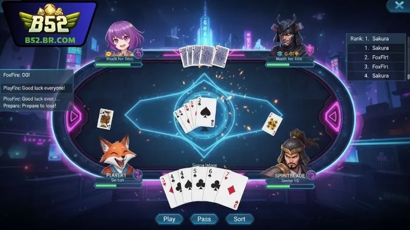 Tiến lên miền Nam B52 – Game bài tốc độ nhanh và kịch tính 10 Tiến lên miền Nam B52